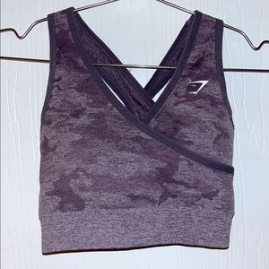 Gymshark sports bra small OG lavender camo